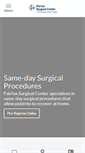 Mobile Screenshot of fairfaxsurgicalcenter.com