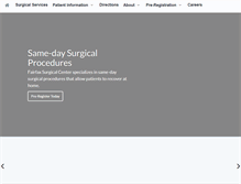 Tablet Screenshot of fairfaxsurgicalcenter.com